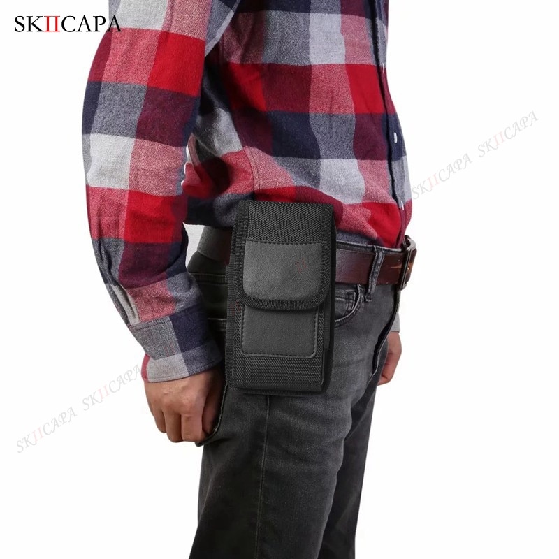 Uniwersalny Oxford tkaniny kabura telefon torba dla Nokia C01 C1 Plus X20 G20 X10 G10 C20 C10 1.4 5.4 zaczep na pasek talii etui etui na telefony