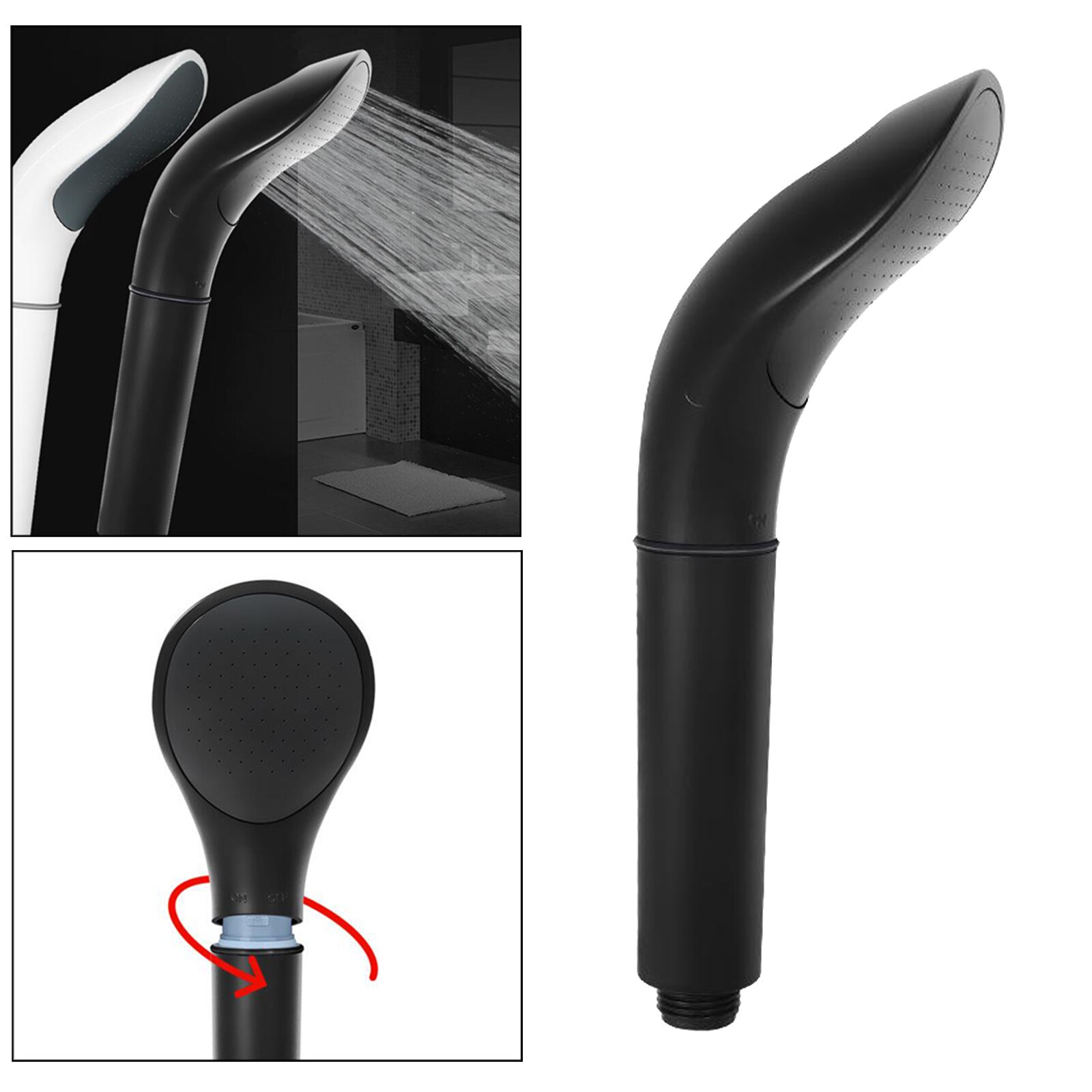 Neerslag Handdouche Met Filter, Hight Druk Afneembare Hand Held Douchekop, Te Reinigen, Rvs Slang: Style 2