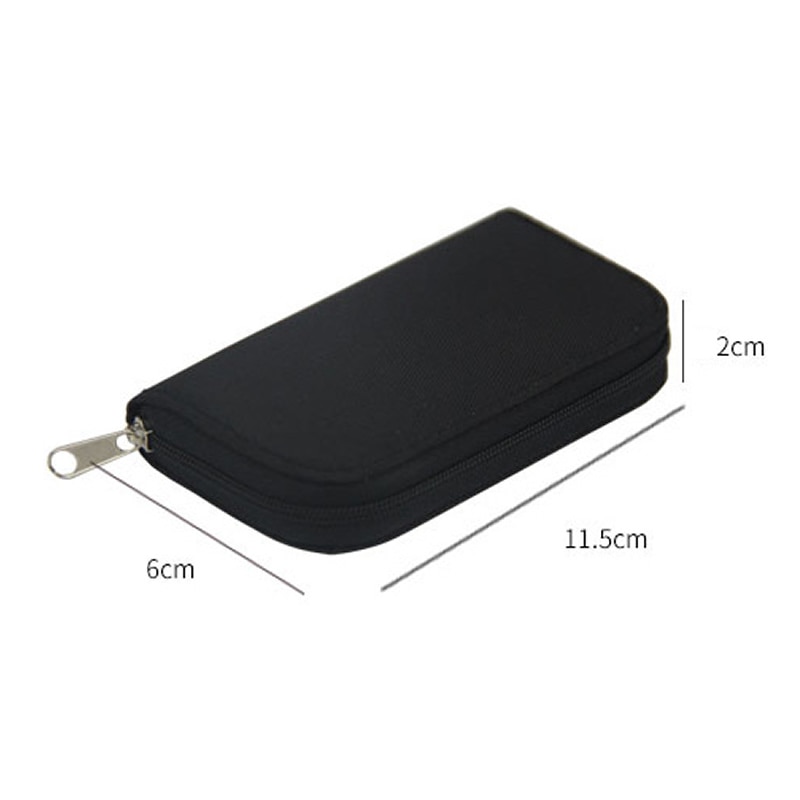 22 Slots Photography Accessory Storage Cases Holder Carrying Carrying Pouch Micro Cards Memory Card Storage Wallet