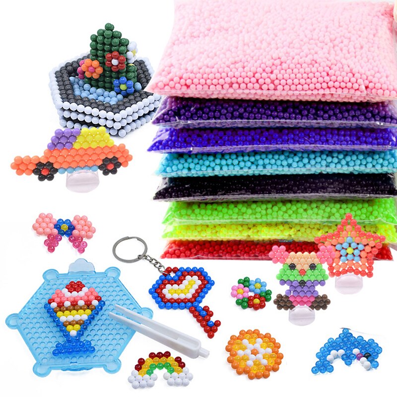DIY Water Mist Magic Beads Toys For Children Animal Molds Hand Making Puzzle Kids Educational Toys Spell Replenish Beans