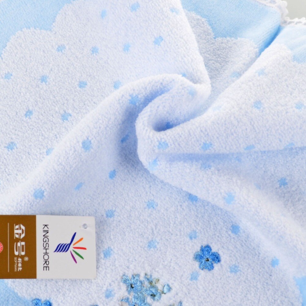 100% Puur Katoenen Handdoek Geborduurd Twijnloze Cut Stapel Katoenen Handdoek Zakdoek Baby Handdoek Te Vegen Hand Draagbare Voor Reizen
