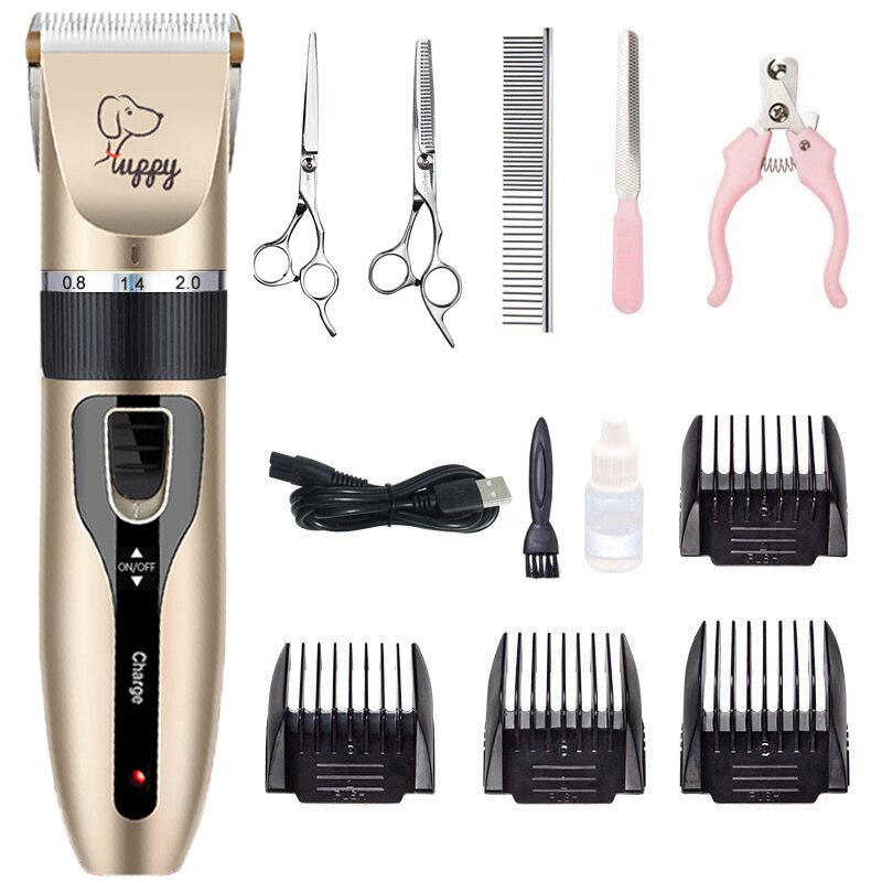 2022 Electric Dog Clippers Pet Cats Hair Clipper Animals Grooming Haircut Cutter Shaver Trimmer Set Rechargeable: WG General 2Cut 13pc