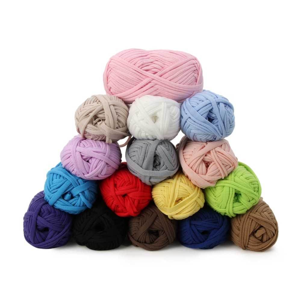 Ovillo de algodón grueso de 100G/bola, hilo grueso de ganchillo, hilo suave de leche para bebé, tejido a mano, colorido para bolsa, cesta de manta de alfombra