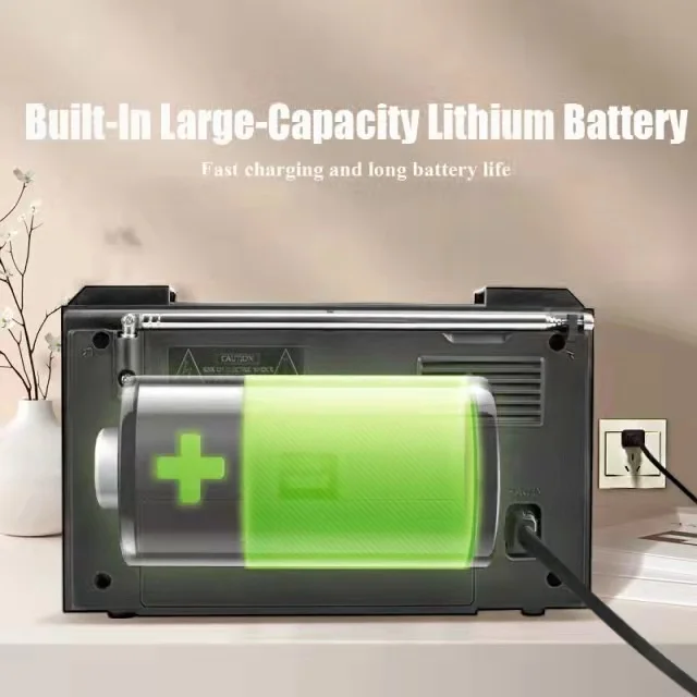 Retro Portable Wireless Bluetooth Radio Receiver Three Band Radio TF Card /USB Walkman MP3 Digital Playerr FM Pointer