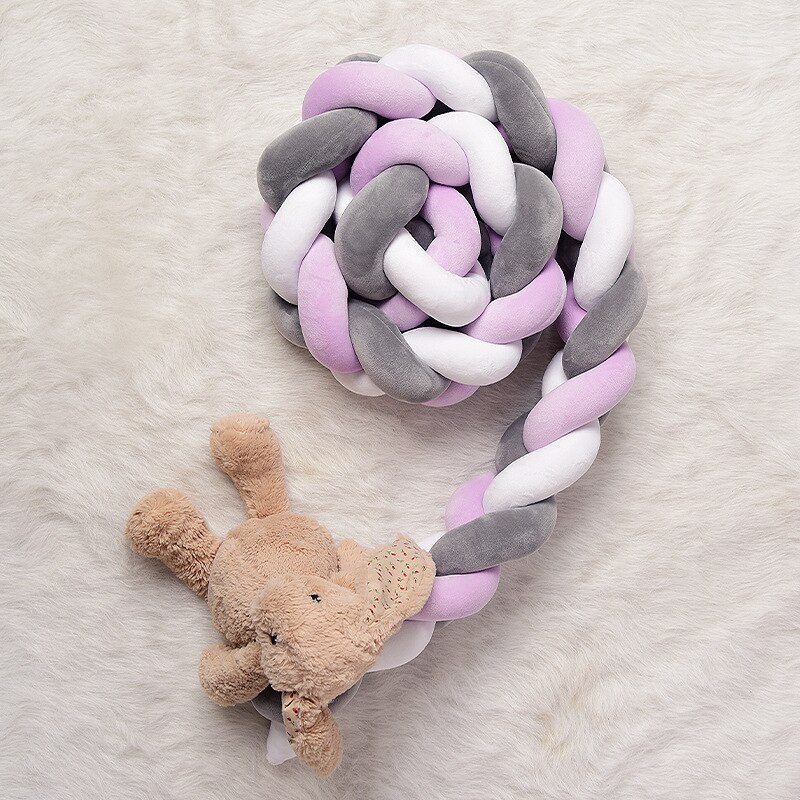 3M di Lunghezza del bambino presepe biancheria da letto di Torsione treccia di Nodic Nodo Del Respingente Lungo Annodato Treccia di colore Puro di Tessitura: 7