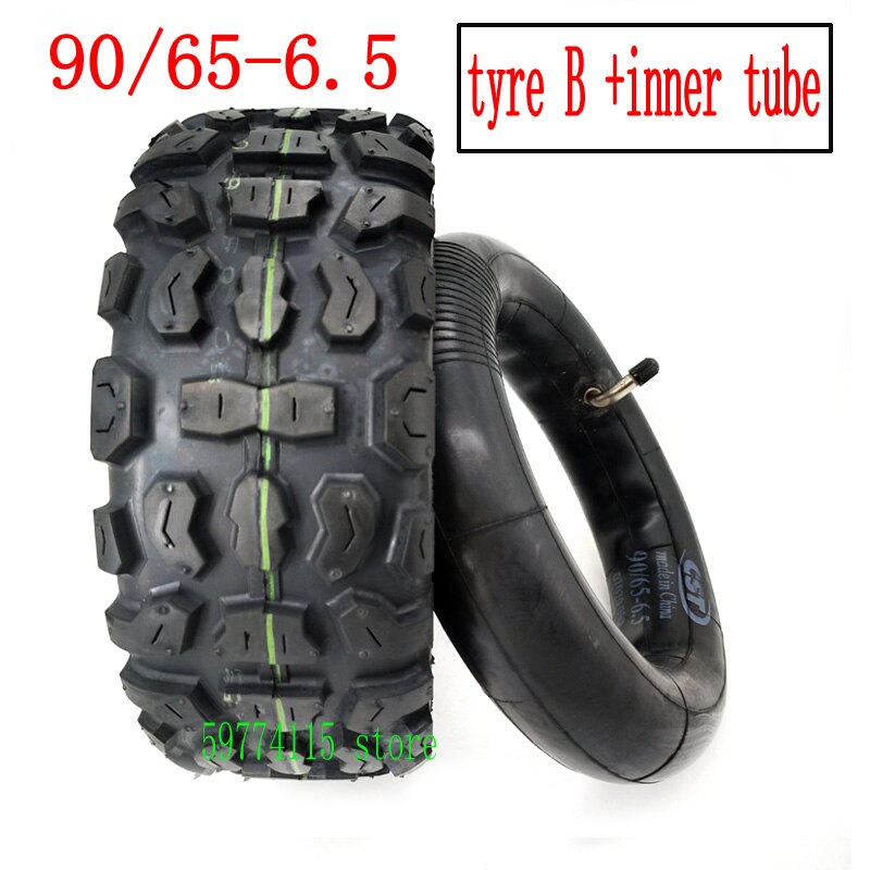 Electric Scooter 11 inch city Road Off-road Tire Inflatable Tubeless Tyre 90/65-6.5 for Dualtron Thunder Speedual Plus Zero 11X: tube and tyre A