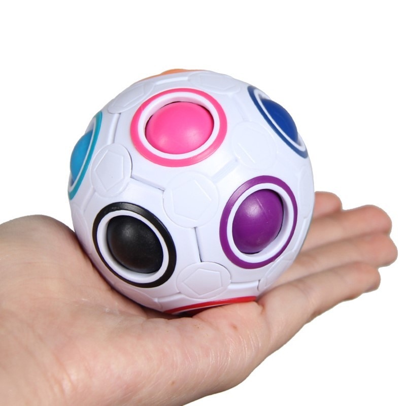 Magic Regenboog Bal Cube Speed Puzzel Bal Kids Educatief Grappige Speelgoed Voor Kinderen Volwassen Stress Reliever