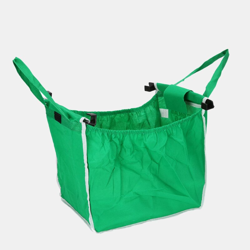 Grab Bag Groen Supermarkt Winkelwagen Boodschappentas Milieubescherming Non-woven Winkelwagen Winkelen Opslag Opvouwbare Draagtas