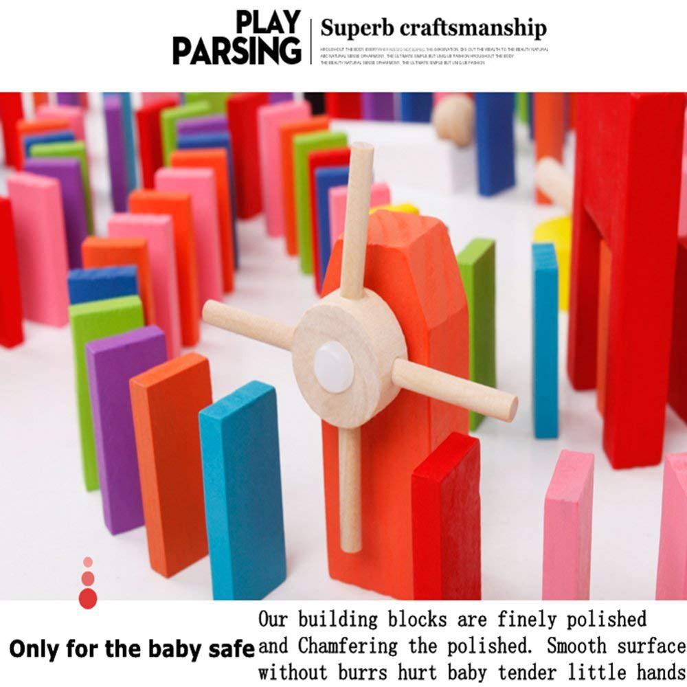 120/240 Pcs Domino Blokken Kleurrijke Houten Domino Set Speelgoed Kinderen Jigsaw Voor Kerst Verjaardagscadeautjes