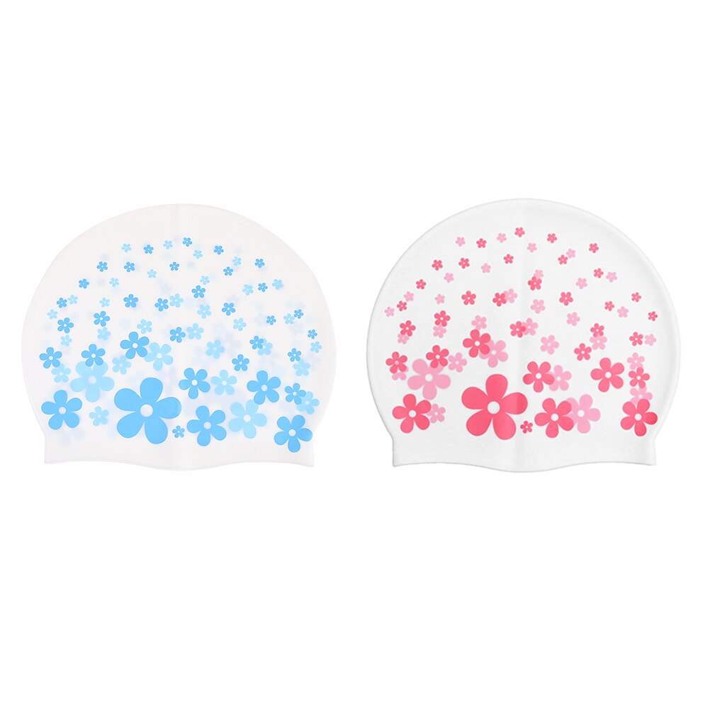 2pcs Unisex Swim Hats Lightweight Swimming Hats Silicone Swim Caps Elastic Caps: Default Title