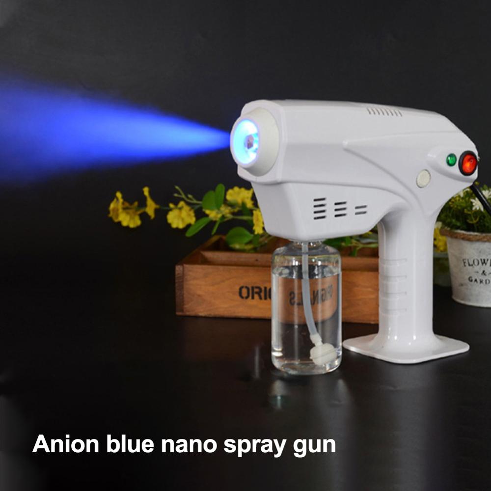 1200w 500ml blå lys nano damp pistol sprøyte tåke desinfeksjon hår spray maskin ultra fin vanntåke håndholdt forstøvning