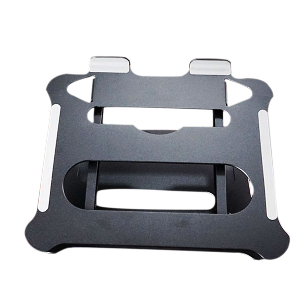 Lightweight Computer Desktop Holder Universal Notebook Ventilated Cooling Adjustable Height Portable Foldable Laptop Stand: Black