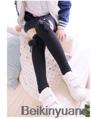 Nowe japońskie dziewczyny w stylu nad ten kolano getry siatka anty-komar łuk rura dzieci kolana wysokie getry skarpety: czarny