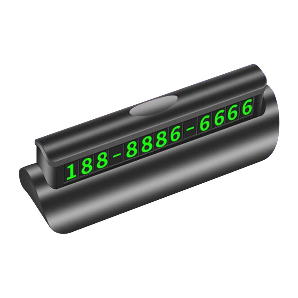 RUNDONG AUTO ACCESSORIES Universal Temporary Parking Card Magnetic Heat Resistant Stop Sign Fluorescent Automatic Phone Holder