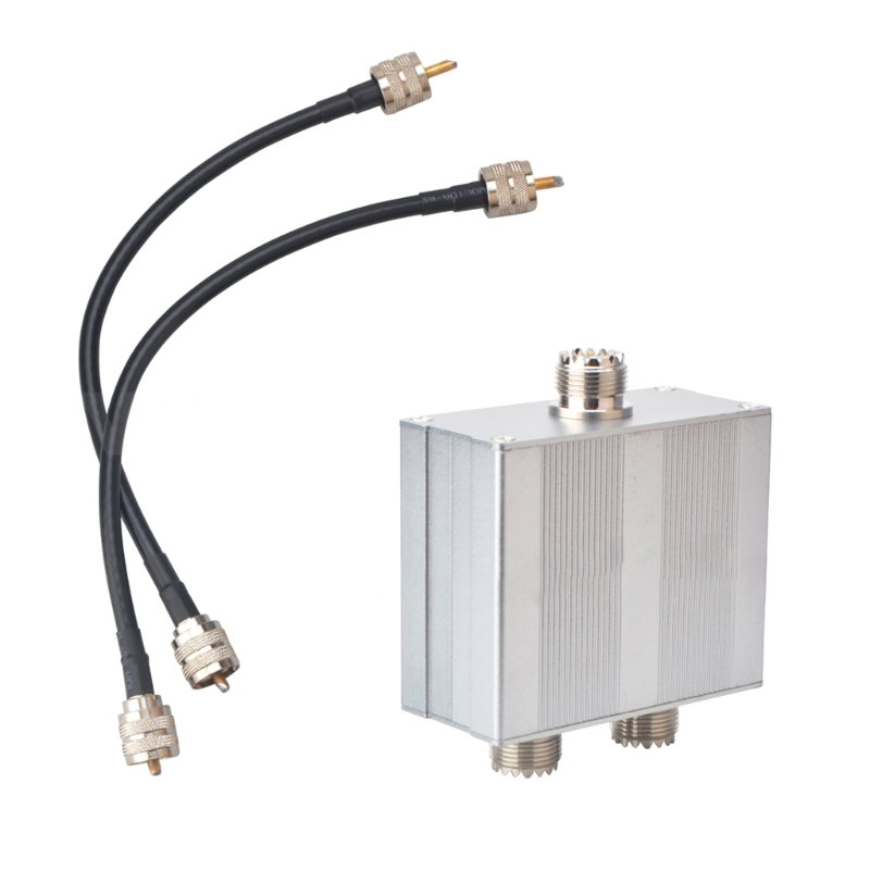 VHF+UHF Duplexer 144‑148MHz/ 400‑470MHz Different Frequency Indoor Antenna Combiner for VHF+UHF Duplexer Antenna