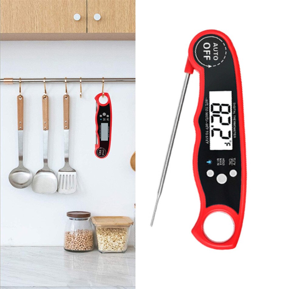 Dual Probe Instant Read Meat Thermometer Ultra Fast Waterproof Digital Food Thermometer with Backlight Calibration