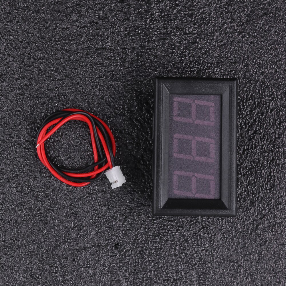 Voltímetro Digital de CC de 4,5 V a 30V, voltímetro Digital, medidor de Panel de voltaje rojo para coche y motocicleta electromóvil de 6V y 12V