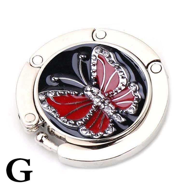 Bag Hook Round Metal Hook Bracket Folding Portable Hook Wallet Handbag Hook Seat Table Hook Bag Accessories: G