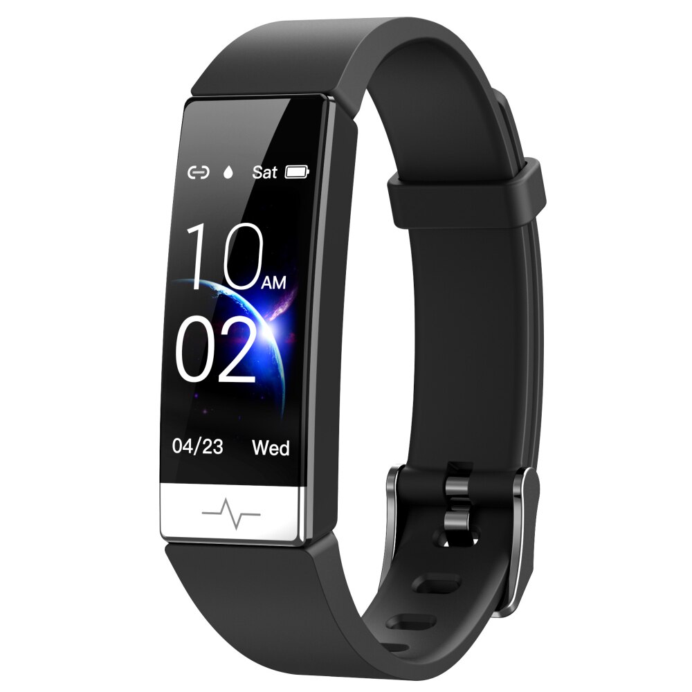 Y91 Smart Bracelet Waterproof IP68 Smartwatch ECG PPG HRV Heart Rate Monitor Blood Presures Whatsapp Reminder for IOS Android: Black