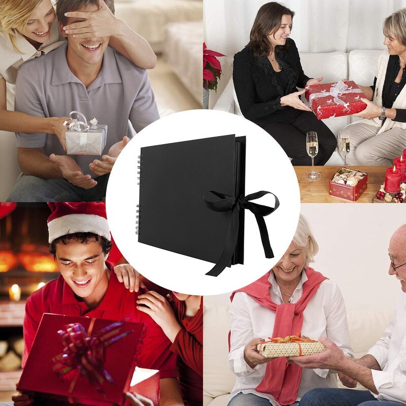 80 Pages DIY Craft Photo Albums for Mate Paper Scrapbooking Picture Album Wedding Birthday Anniversary Photos for Boyfriend