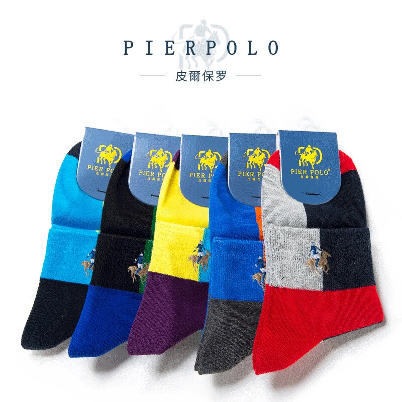 ¡Novedad! Calcetines PIERPOLO para hombre, calcetines alegres de de , calcetines casuales de algodón para hombre, calcetines de verano bordados divertidos