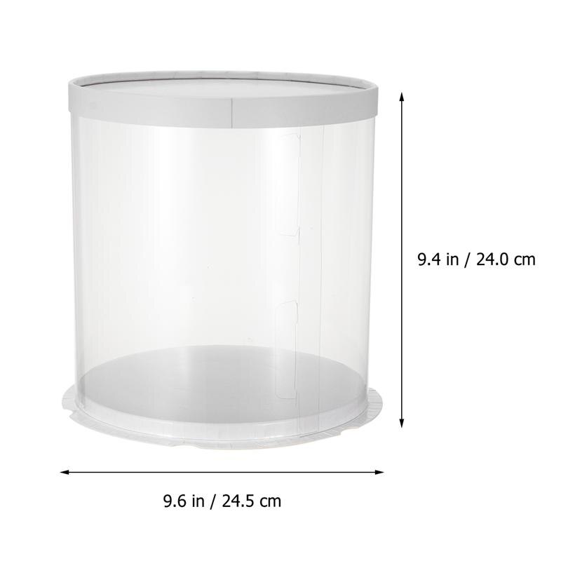 6/8/10Inch Plastic Transparante Taart Verpakking Cake Dessert Container Verjaardag Wedding Party Box Levert: 6inch Double layer