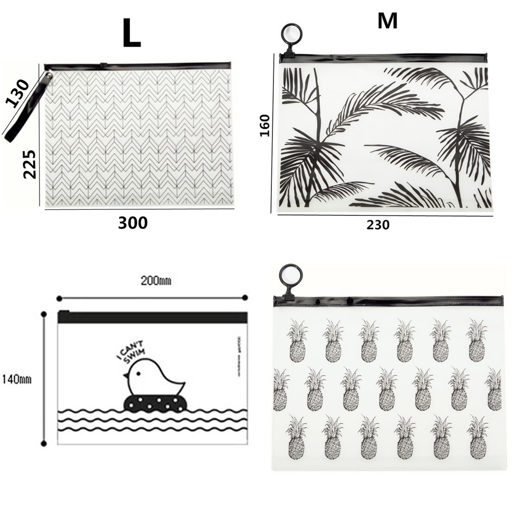 Travel wash bag with transparent waterproof toilet shower bag