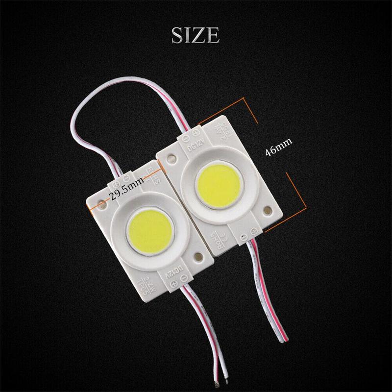 10 Stks/set Led Cob Module 2.4W 12V Dc Reclame Licht Module Led Licht Licht Woord Cob Box Bron teken Strip K8C4