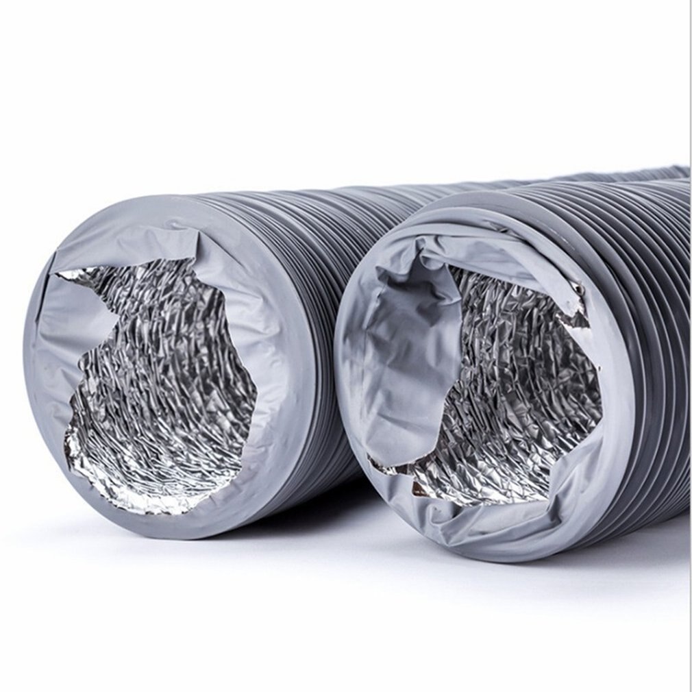 Aluminiumfolie kompositrör dubbelskikts teleskopslang rökavgasrör luftkonditionering ventilationsrör