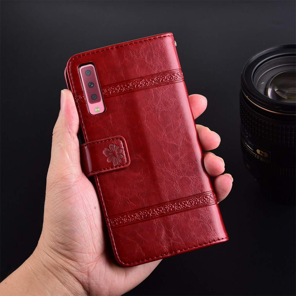 For Galaxy A7 A750 A750F SM-A750F Case Wallet Case on For Samsung Galaxy A 7 A7 Case Cover on A72018 A 750 Coque