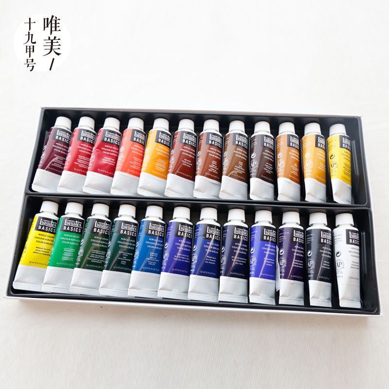 Liquitex Spezielle Acryl Pigment farbe einstellen 12 Farben 24 Farben Rohr Installation Kunst Malerei 22 ml jede farbe Echte