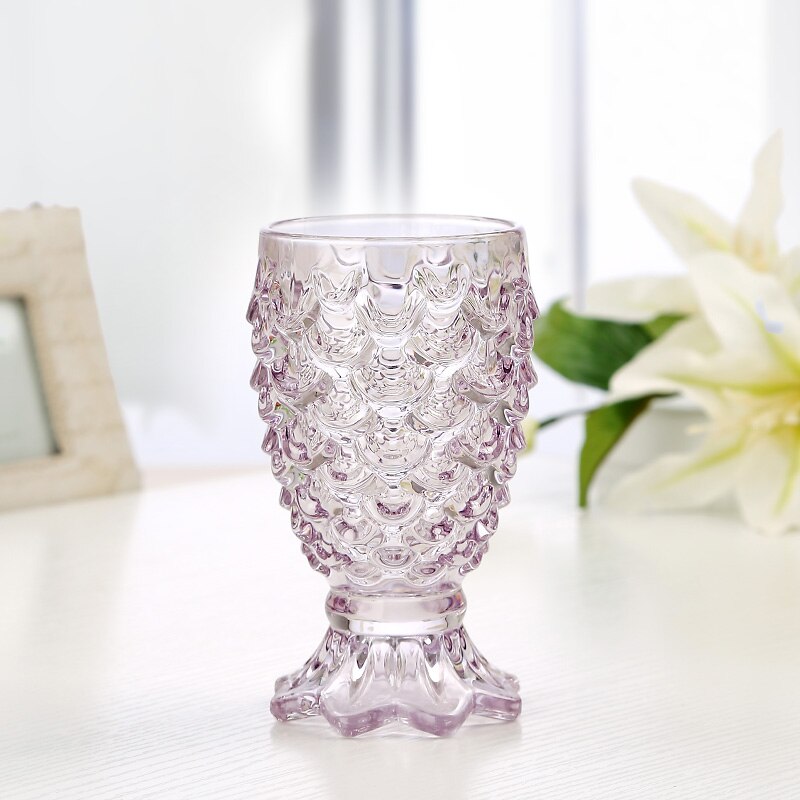 Glassett Fiske Skjell Tykt Juiceglass Drikkeglass Husholdning 6 Farger Blyfritt glass Vannkopp