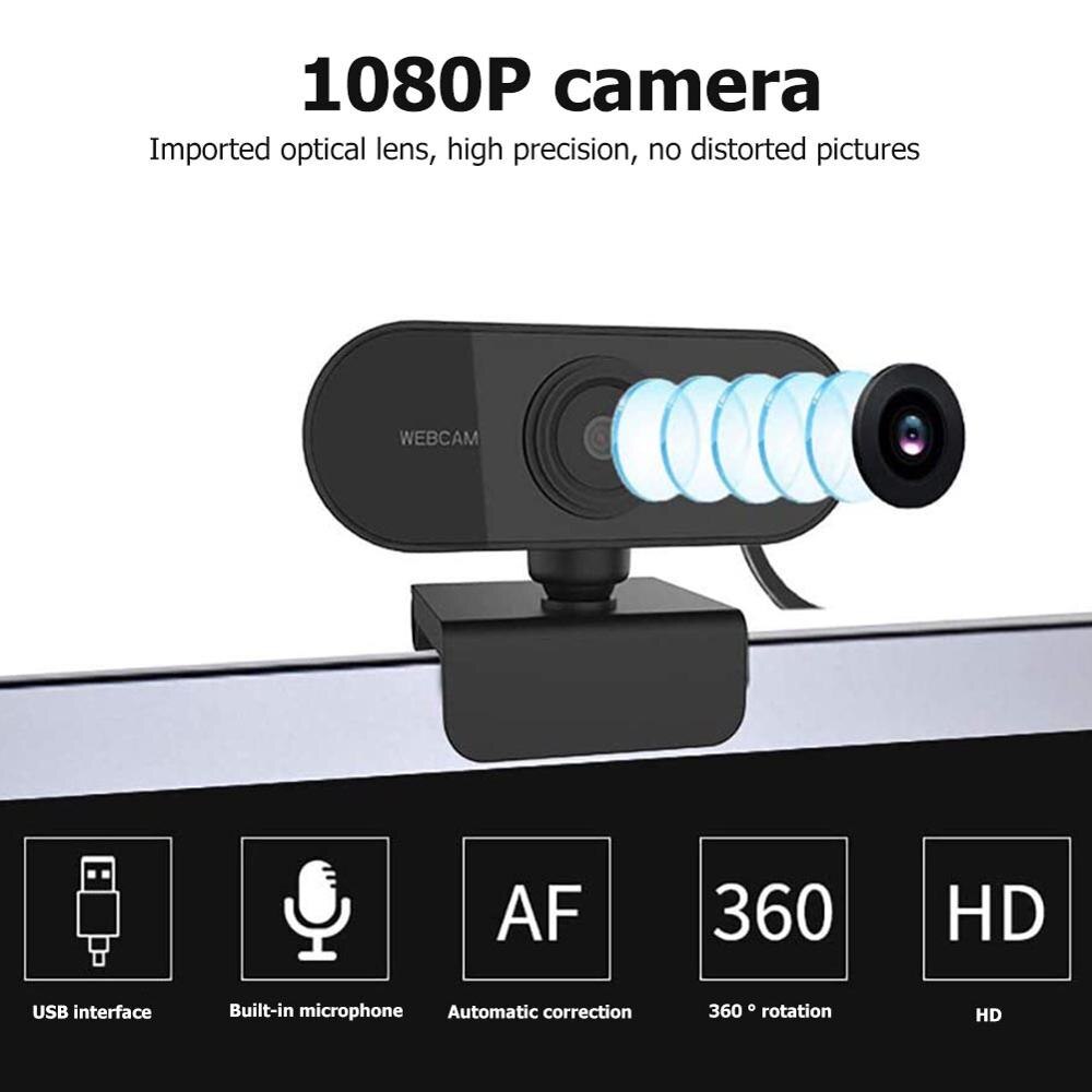 Full Hd Webcam 1080P Hd Auto Focus Camera Webcam Met Microfoon Voor Pc Computer Laptop Tab Conferentie webcast