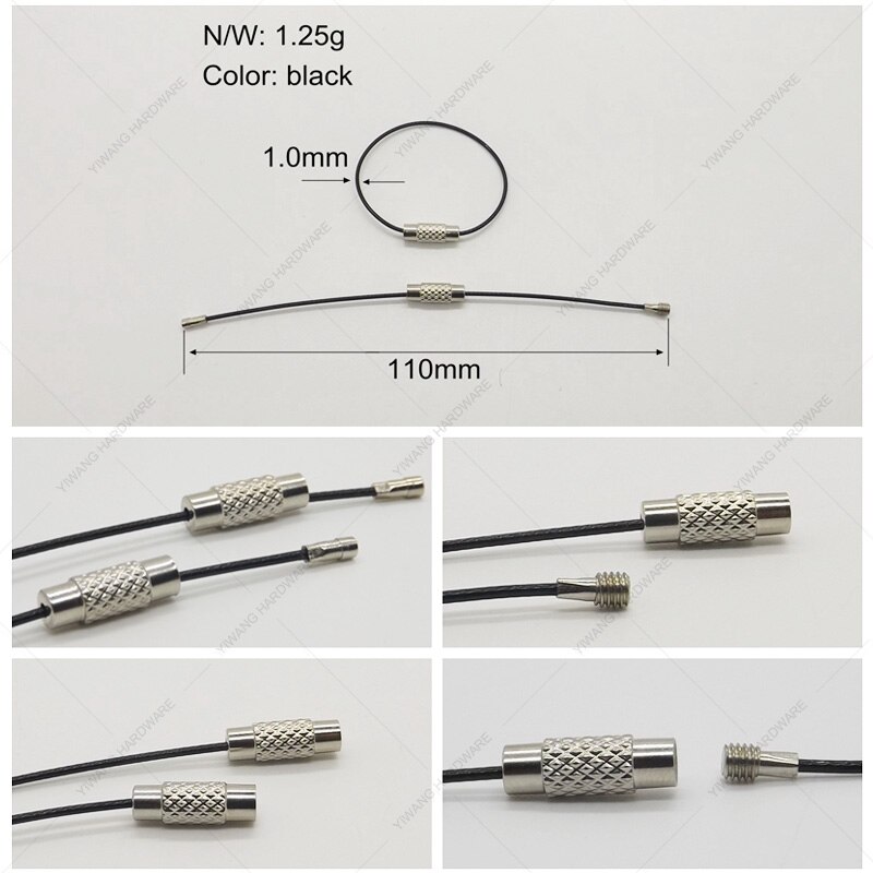 Stainless steel wire rope office collection ring 10pcs/package hanging ring
