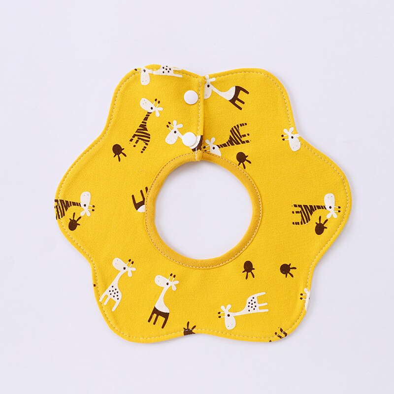 Cotton Baby Boys And Girls Feeding Burp Cloths 360 degrees Rotating Baby Bibs Towel Cute Bandanas Scarf Children Cravat Stuff: 13