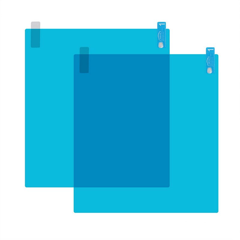 2 Pcs/Set Fog Car Sticker Car Mirror Window Clear Film Car Rearview Mirror Protective Film Waterproof Auto Sticker: Rectangle-215x140mm