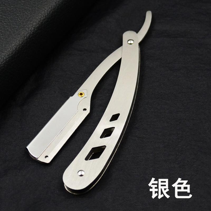 Männer Rasieren Friseur Werkzeuge Haar Rasierer und Klingen Antike Schwarz Klapp Rasiermesser unisex Haar Entfernung (Ohne Klinge): Gold