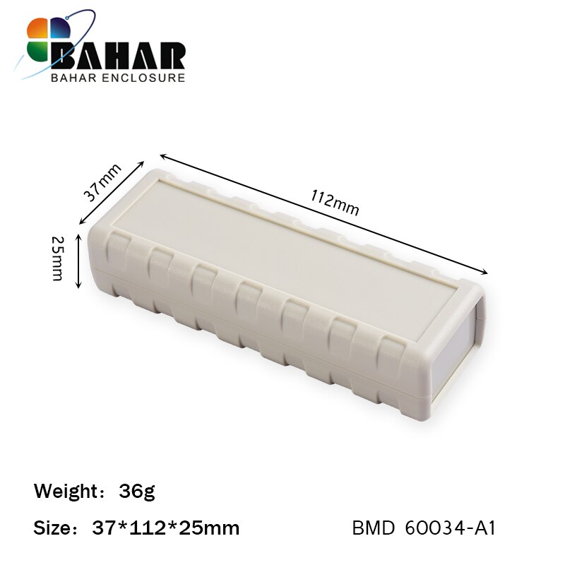 Bahar circuit board plastic enclosure wire connection box PCB diy junction box abs plastic project case 112*37*25mm: BMD60034-A1