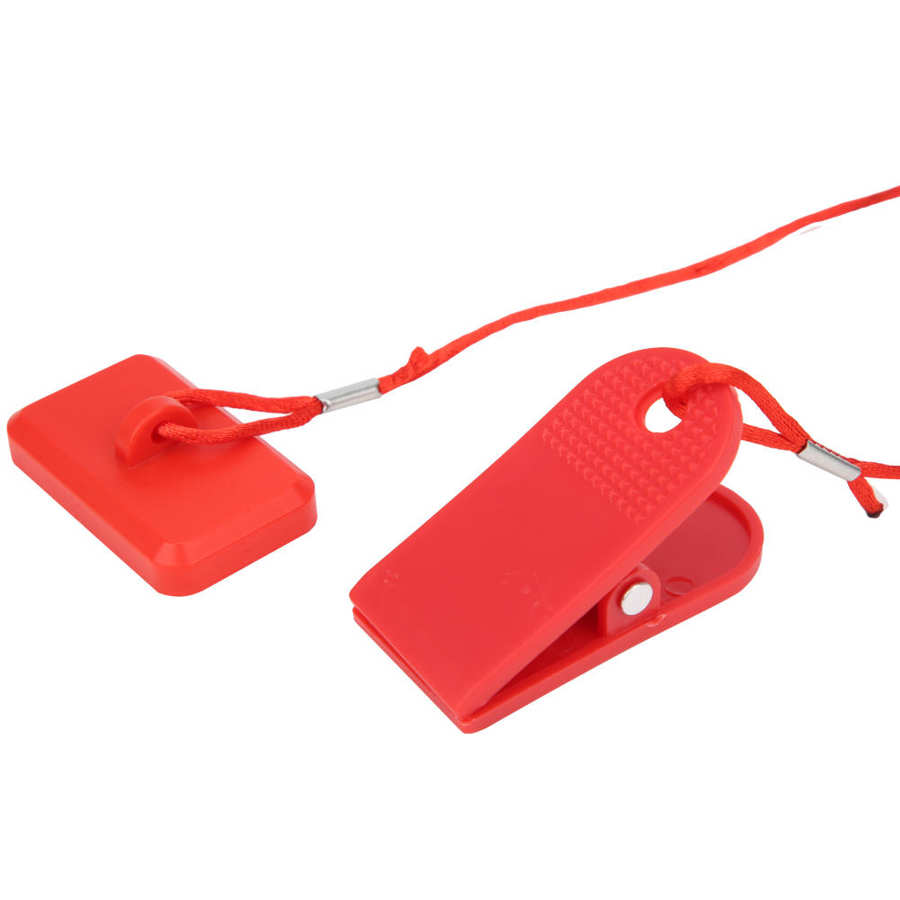 2 uds máquina de correr portátil interruptor de seguridad llave de imán de bloqueo accesorio Universal Clip rectangular para equipo de máquina de correr