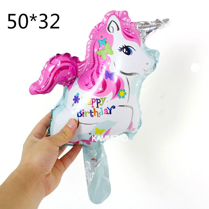 110 x 80cm stor unicorn ballong unicorn häst folie ballong barns födelsedag bröllop dekoration fest: 11