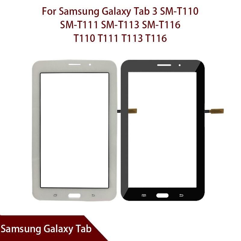 Para Samsung Galaxy Tab 3 SM-T110 SM-T111 SM-T113 SM-T116 SM-T114 T110 T111 T113 T116 T114 digitalizador de vidrio de