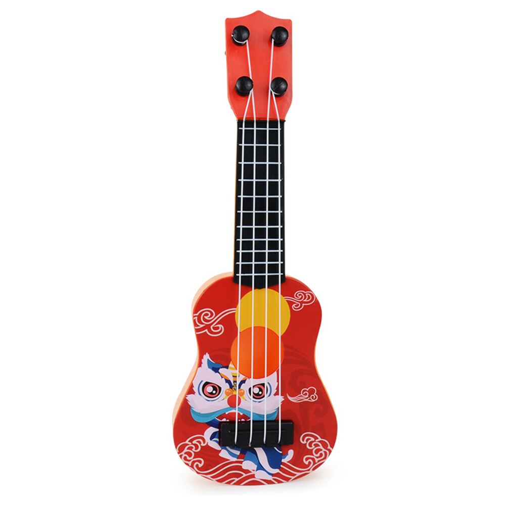 Mini Gitarre 4 Saiten Klassische Ukulele Gitarre Spielzeug Musik Instrumente für freundlicher freundlicher Anfänger FrüHenne Bildung Kleine Gitarre: Stil D