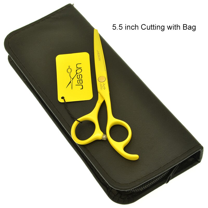 Jason 5.5 inch Hair Scissors Set Barber Cutting Thinning Styling Shears Japan Steel Hair Salon Tools A0072D: A0072D-04-55