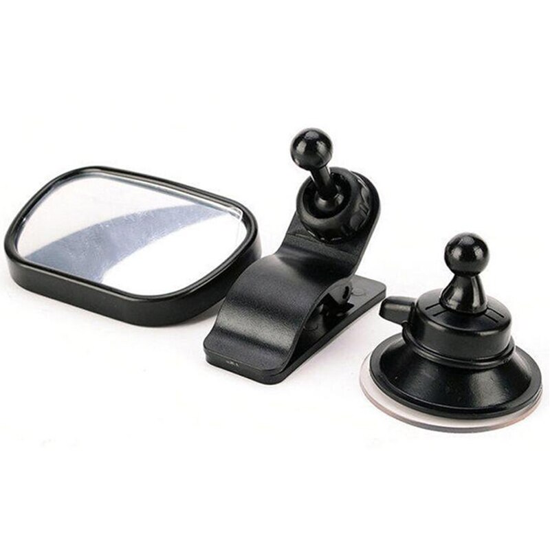 1 rétroviseur large pour bébé, siège auto, vue arrière, clip de sécurité pour bébé et enfant, ventouse, accessoires de voiture