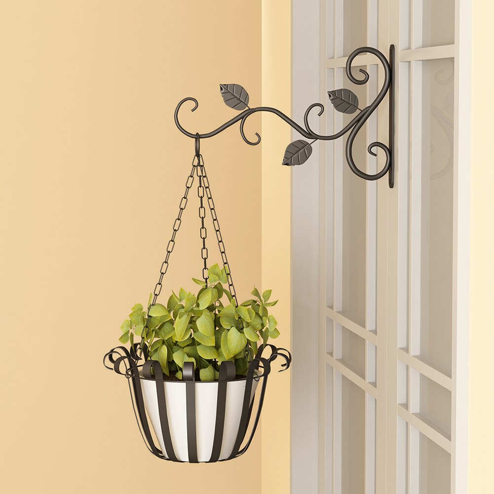 Plant Stand Flower Pot Hanging Basket Hanger For Flower Pots Home Garden Decor Iron Plant Wrought Display Stand Flower Stand