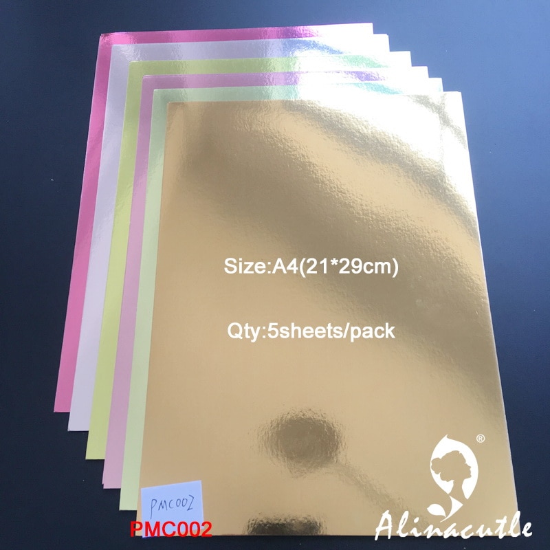 6 farver  x 2 ark karton papir karton grønne farver nuancer spejl  a4 250 gsm scrapbogspapir pakke craft pad alinacraft