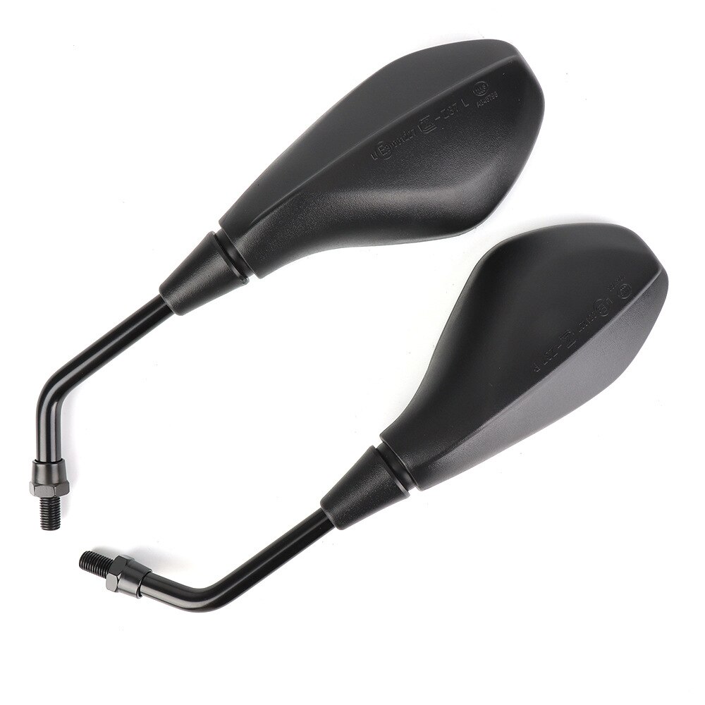 Universal motorcykel afrundet sidespejl motorcykel e-cykel scooter 10mm bakspejle