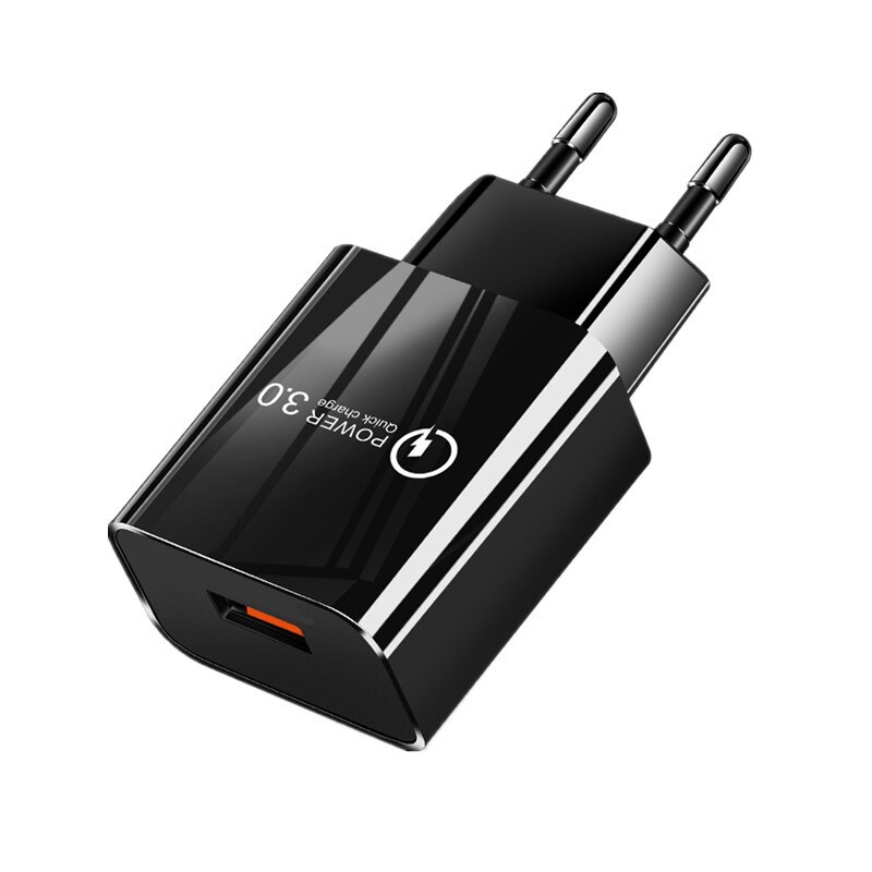 Dla Xiaomi POCO ładowarka Mi 11 Lite 5G 18W QC 3.0 USB szybka ładowarka dla Redmi uwaga 11 9 8 7 Pro Redmi 10 9A 6A typ C mikro kabel: Black EU Charger