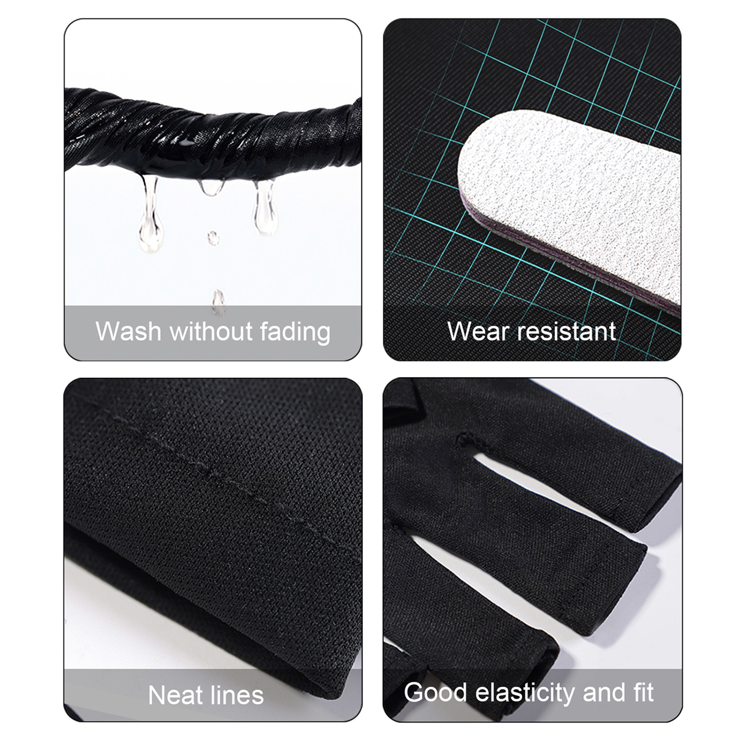 Anti-UV-handschoenen Gel Professionele beschermingshandschoenen voor manicure Bescherm handen Nail Art Rekbare vingerloze handschoen voor thuis buiten