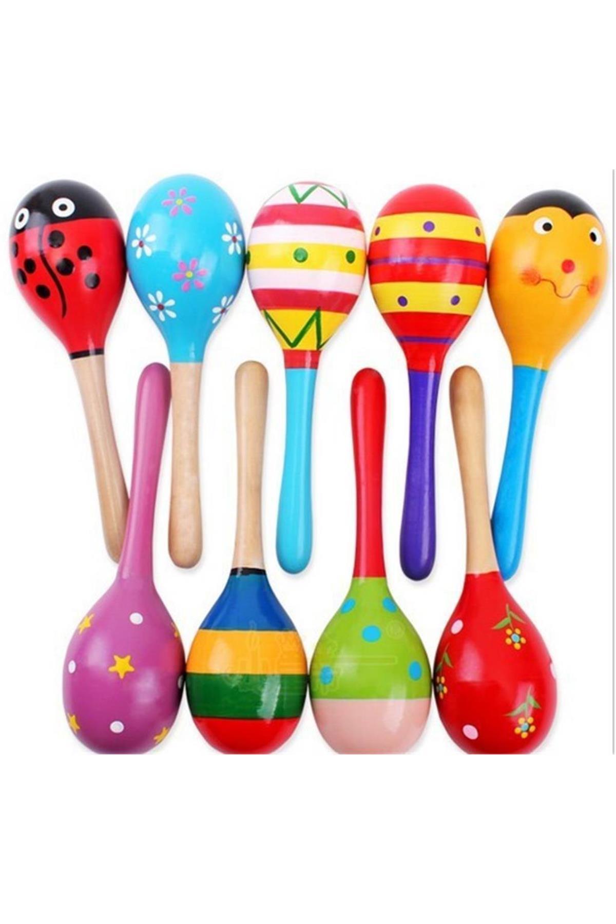 Colorful Wooden Maracas
